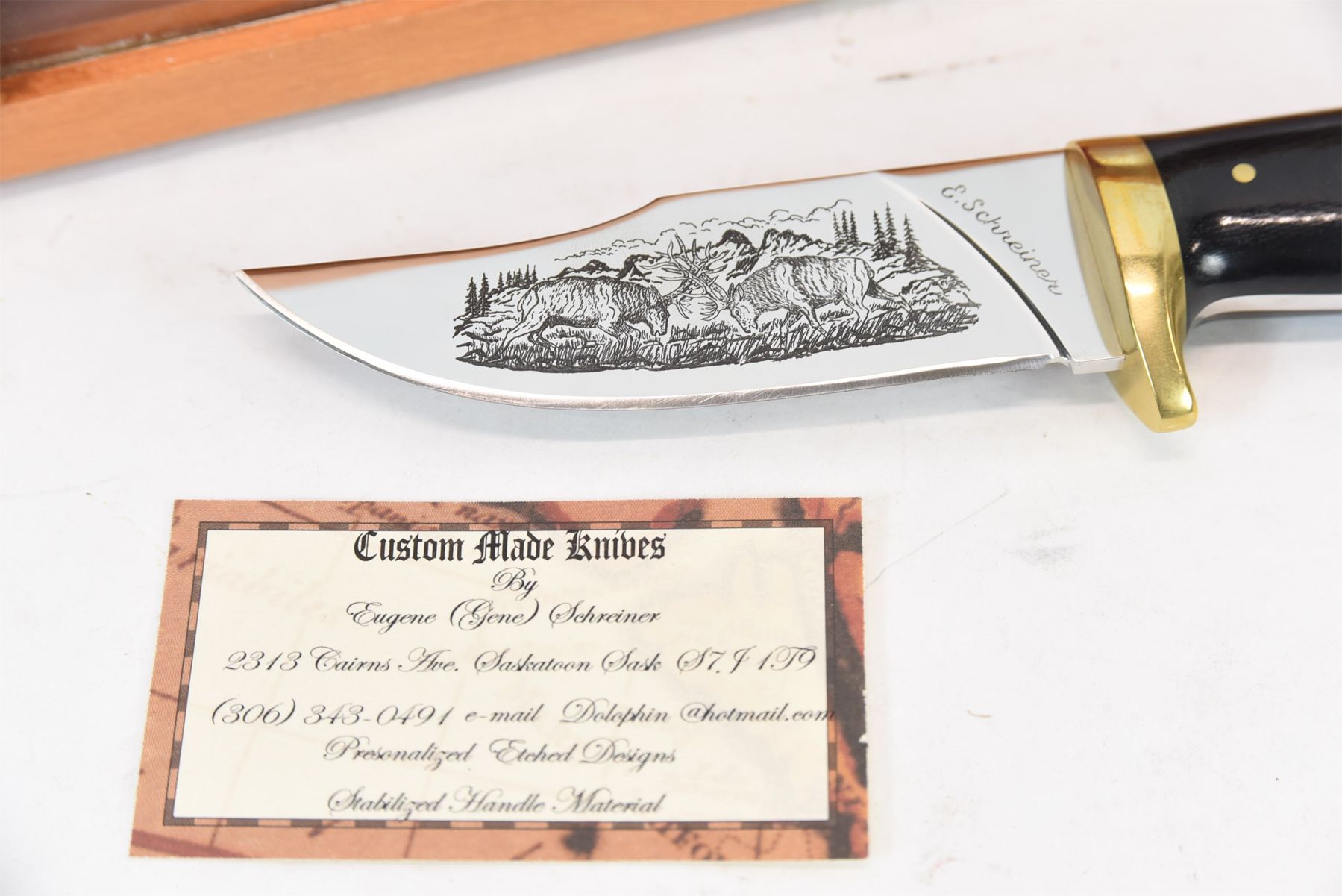 Grand River Rocky Mountain Elk Foundation Knife 23 in Original Box by