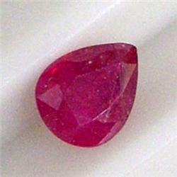 1.95 CTS PEAR RUBY 8x7 MM - HEAT TREATED