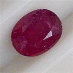 3.50 CTS OVAL RUBY 10x8 MM - HEAT TREATED