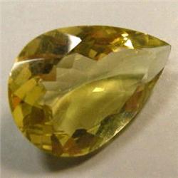 17 CTS PEAR LEMON CITRINE 24x13 MM