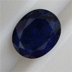 5.38 CTS OVAL SAPPHIRE 12x10 MM - HEAT TREATED