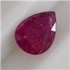 Image 1 : 2.10 CTS PEAR RUBY 7x9 MM - HEAT TREATED