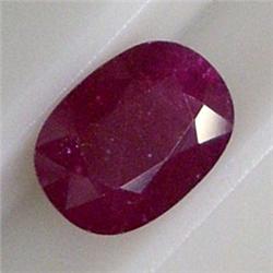 4.70 CTS OVAL RUBY 8x12 MM - HEAT TREATED