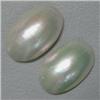 Image 1 : 24x15 MM PAIR OF OVAL MOTHER OF PEARL 
