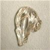 Image 1 : 17.21 CTS CARVED RUTILATED QUARTZ PANTHER 29x12 MM
