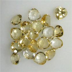 20 CTS LOT OF HEART SHAPED CITRINE 7x7 MM
