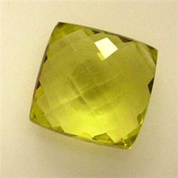 16.80 CTS FANCY CITRINE BEAD 15x15 MM