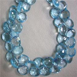 248 CTS SKY BLUE TOPAZ TEAR DROPS STRAND 10x10 MM APPROX