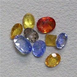 4 CTS LOT OF MULTICOLOR SAPPHIRES - DIFFERENT SHAPED AND SIZES