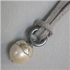 Image 1 : S. SILVER 13 MM SOUTH SEA PEARL AND HEMATITE UNISEX PENDANT - 27 MM LONG