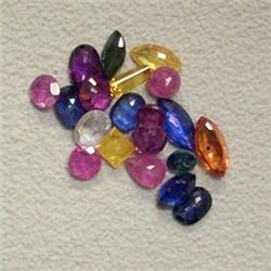 4 CTS LOT OF MULTICOLOR SAPPHIRES - DIFFERENT SHAPED AND SIZES