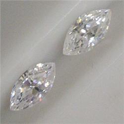 3.50 CTS PAIR OF MARQUISE SHAPED ZIRCONIA 10x5 MM