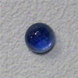 0.81 CTS ROUND SHAPED SAPPHIRE CABOCHON 5 MM