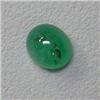 Image 1 : 3.16 CTS OVAL SHAPED EMERALD CABOCHON 9x8 MM