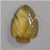 Image 1 : 8.38 CTS CARVED CITRINE LEAF 19x12 MM