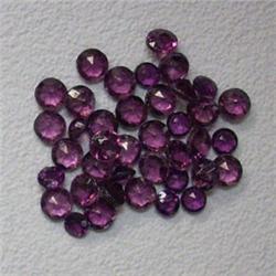 8 CTS LOT OF ROUND LAB CREATED AMETHYST 3-2.5 MM