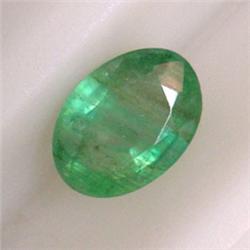 0.80 CTS OVAL EMERALD CABOCHON 6x4 MM
