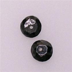 0.20 CTS PAIR OF ROUND BLACK DIAMONDS 2 MM