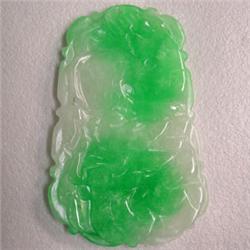 69 CTS CARVED JADE 47x29 MM