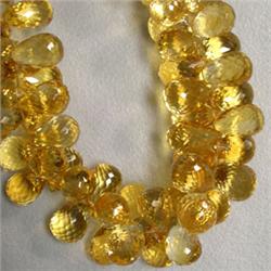 346 CTS GOLDEN CITRINE BRIOLETTE STRAND 11x8 MM