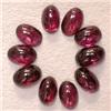 Image 1 : 7.50 CTS LOT OF 10 OVAL GARNET CABOCHONS 6X4 MM