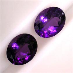 4.40 CTS 2 OVAL AMETHYSTS 10X8 MM