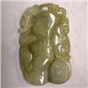 Image 1 : 71 CTS CARVED NEW JADE 47x28 MM