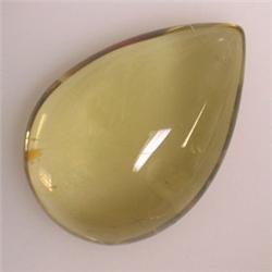 16.56 CTS PEAR LEMON CITRINE CABOCHON 20x14 MM