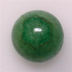 6.80 CTS ROUND EMERALD CABOCHON 10 MM