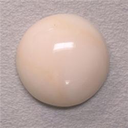 13 CTS ROUND NATURAL ITALIAN CORAL CABOCHON 16 MM