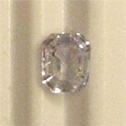 0.43 CTS EMERALD CUT SAPPHIRE 4x3 MM