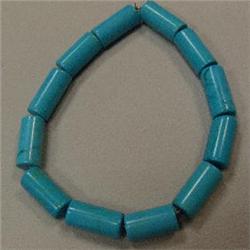 14x8 MM APPROX LOT OF STABILIZED TURQUOISE CYLINDERS