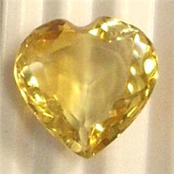 4.50 CTS HEART SHAPED CITRINE 12x12 MM