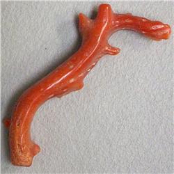 16.40 CTS NATURAL ITALIAN CORAL BRANCH