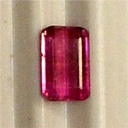 0.55 CTS EMERALD CUT PINK TOURMALINE 6x4 MM