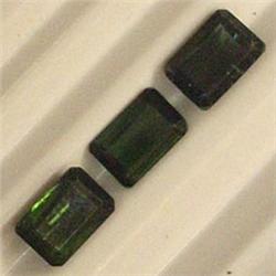 1.60 CTS LOT OF EMERALD CUT GREEN TOURMALINE 6x4 MM