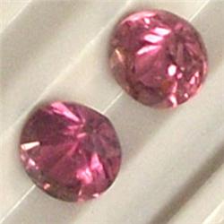 1.60 CTS PAIR OF ROUND PINK TOURMALINE 5.5 MM