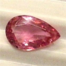 0.65 CTS PEAR SHAPED PINK TOURMALINE 7x5 MM
