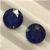 Image 1 : 0.81 CTS PAIR OF ROUND SAPPHIRE 4 MM