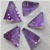 Image 1 : 6.26 CTS LOT OF TRIANGLE SHAPED AMETHYST - DIFFERENT SIZES