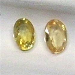 0.43 CTS PAIR OF OVAL SAPPHIRE 4x3 MM