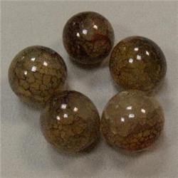 18 MM LOT OF ROUND SNAKE SKIN AGATE BEADS