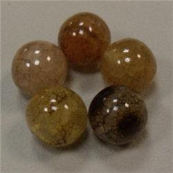 18 MM LOT OF ROUND SNAKE SKIN AGATE BEADS