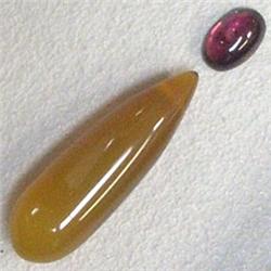 7+ CTS MIXED LOT OF AGATE BRIOLETTE AND GARNET 21x7-6x4 MM