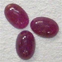 1.62 CTS LOT OF OVAL RUBY CABOCHON 6x4 MM