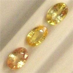 0.85 CTS LOT OF OVAL SAPPHIRE 5x3 MM