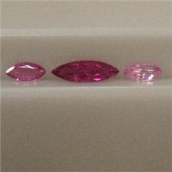 1.45 CTS LOT OF MARQUISE SHAPED PINK TOURMALINE - DIFFERENT SIZES