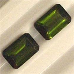 1.22 CTS PAIR OF EMERALD CUT TOURMALINE 6x4 MM