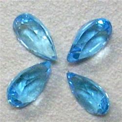 4 CTS LOT OF PEAR SHAPED TOPAZ 8x5 MM