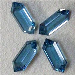 5.34 CTS LOT OF HEXAGONAL SHAPED TOPAZ 10x5 MM